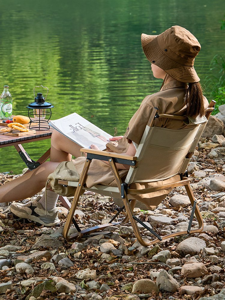 Ausflugsstühle im freien, tragbare camping-stühle, grüne angelbank