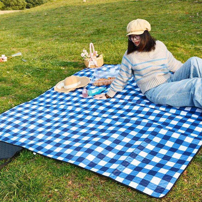 Den schutzkitz für ein picknick, dazu noch ein mobiles camper