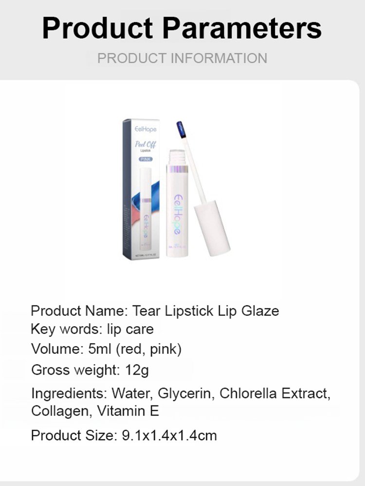 Eelhope Dazzling Tear Lipstick Lip Glaze