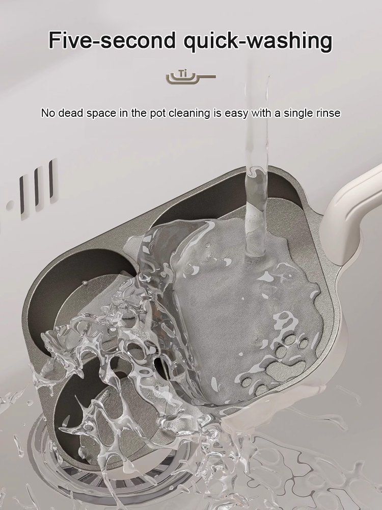 Uncoated partitioned healthy pot,Hand-forged nutritious non-stick pot