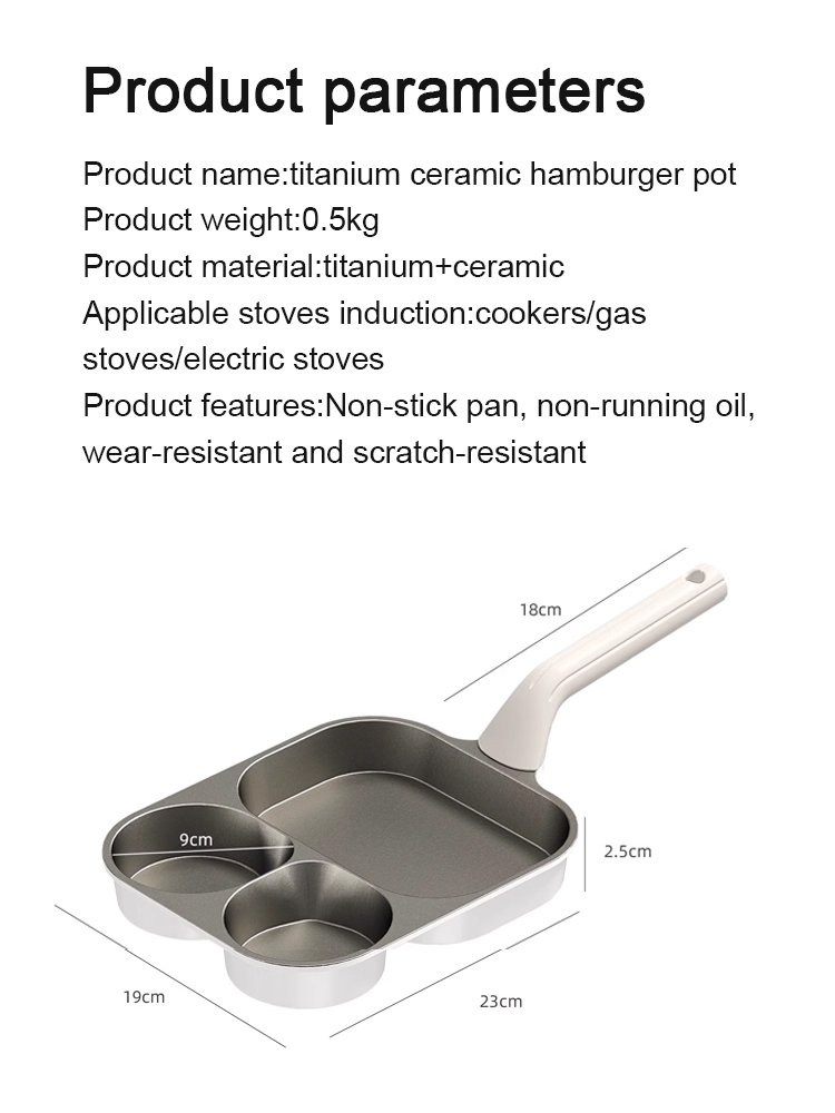 Uncoated partitioned healthy pot,Hand-forged nutritious non-stick pot