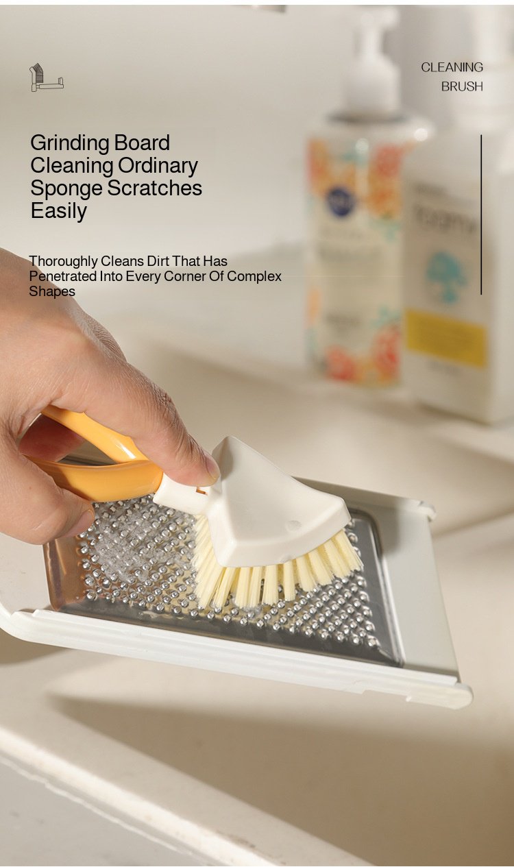 Brosse de nettoyage ergonomique pour recoins étroits