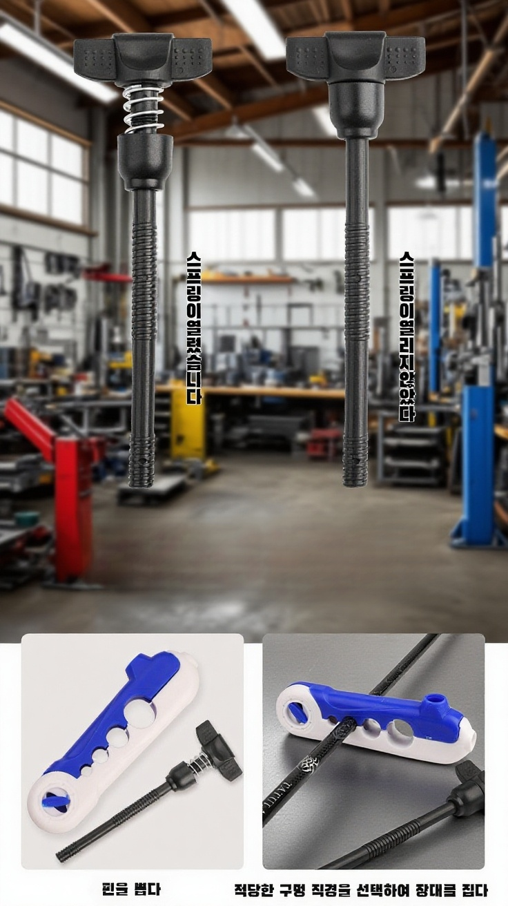 휴대하기 편한 릴 미터기 크기 비교 사진