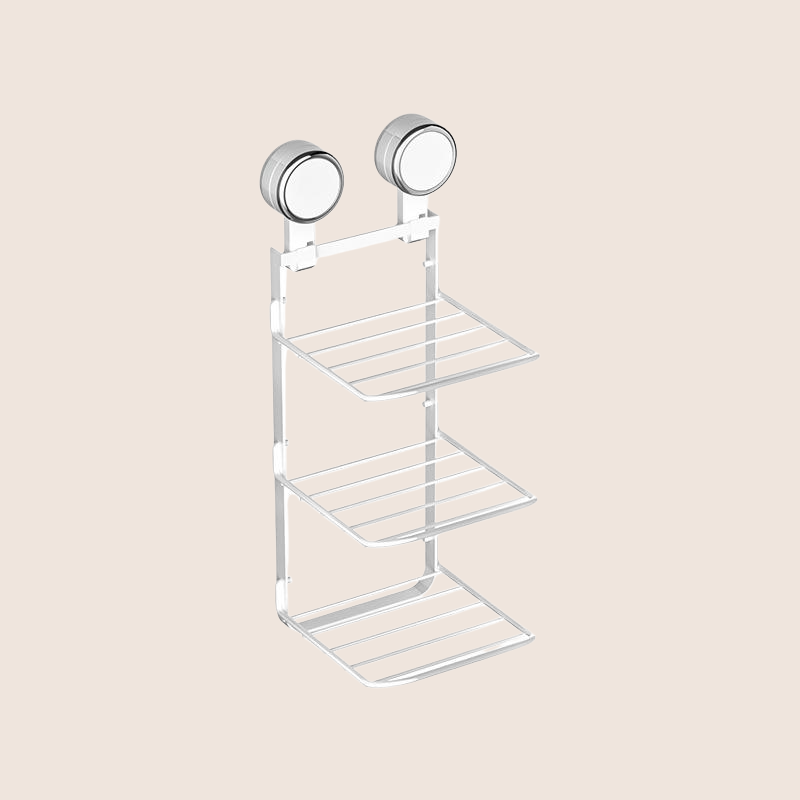 주방 빨판 벽걸이 구멍 없는 채소 수납대