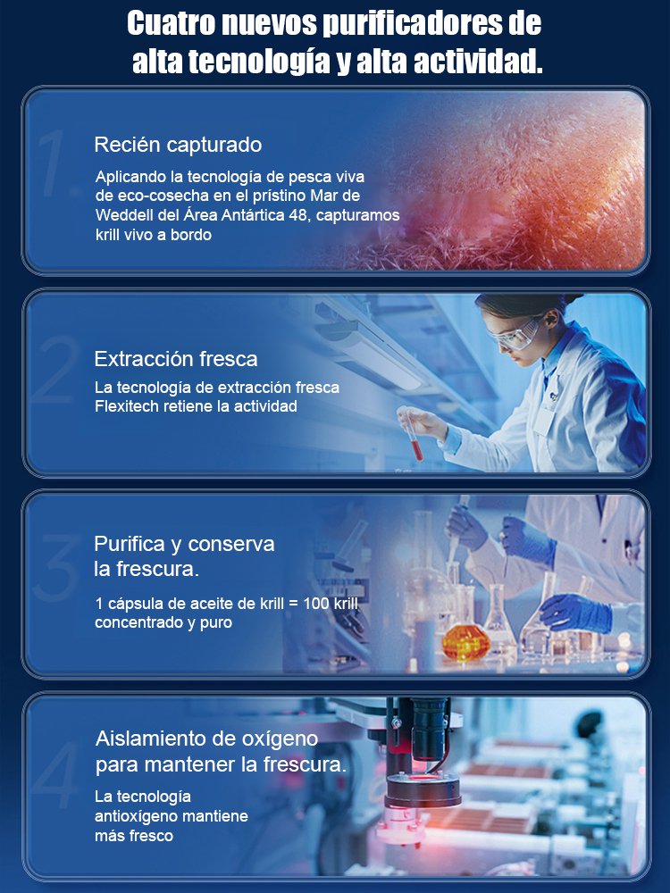【Versión mejorada de alta eficiencia】Aceite de kril antártico