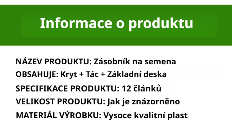Praktický sadbovač pro domácí zahradničení