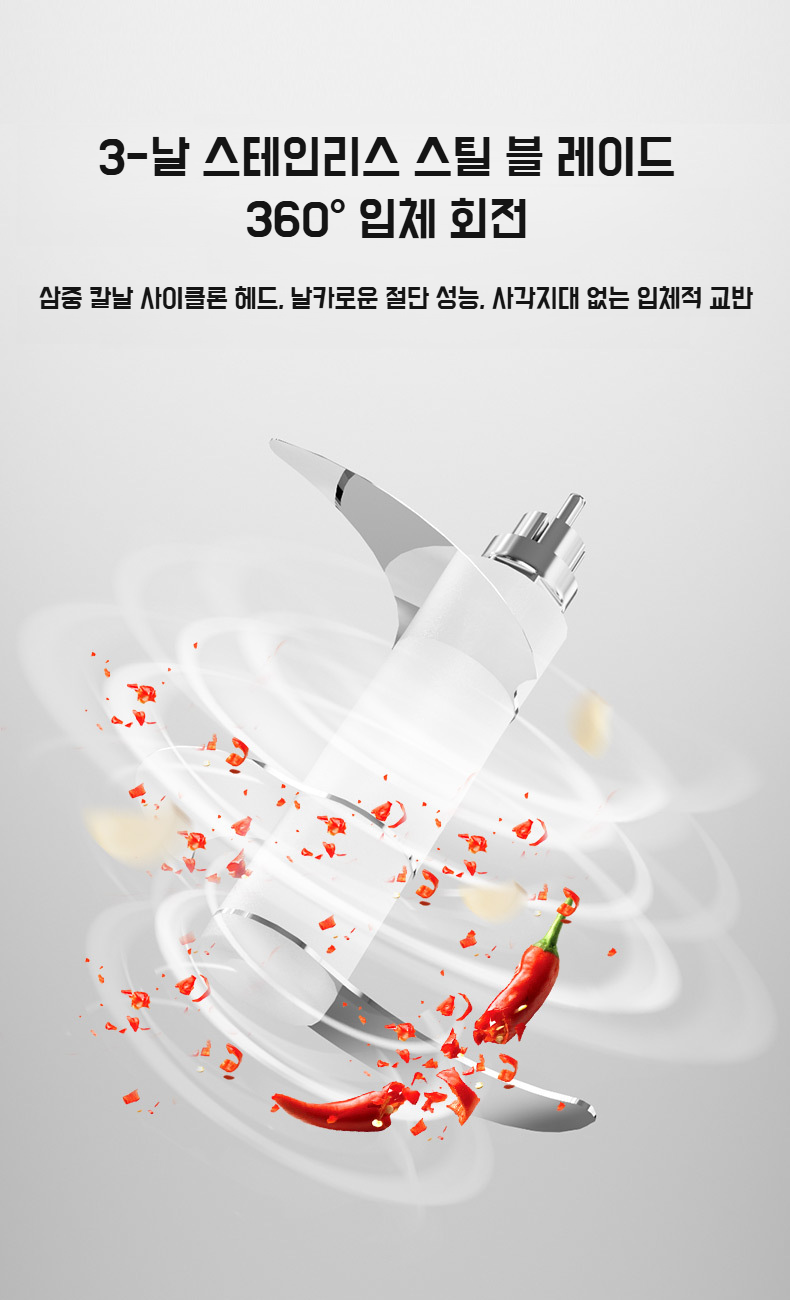 주방에서 사용 중인 다용도 믹서