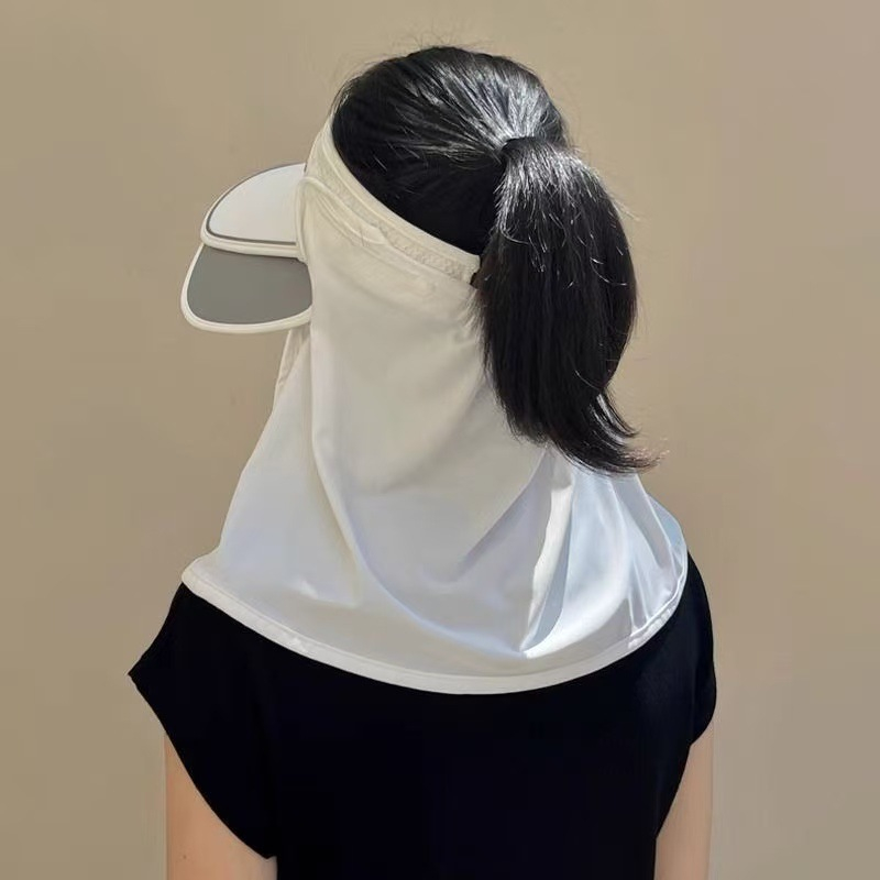 아웃도어 바이크 선캡 자외선 차단 벙거지 신축 챙 여름 빅 챙 마스크 선캡