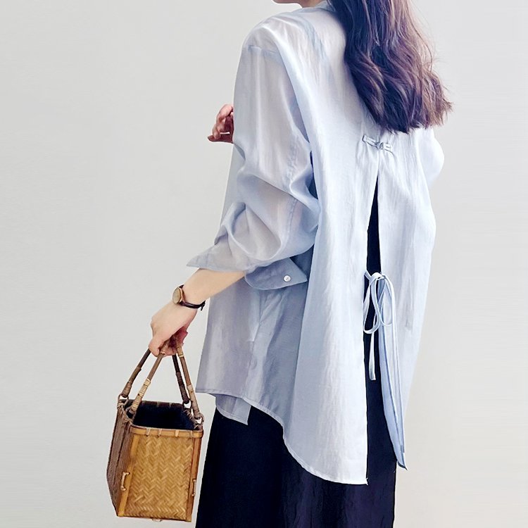 日焼け止めシフォンシャツ 