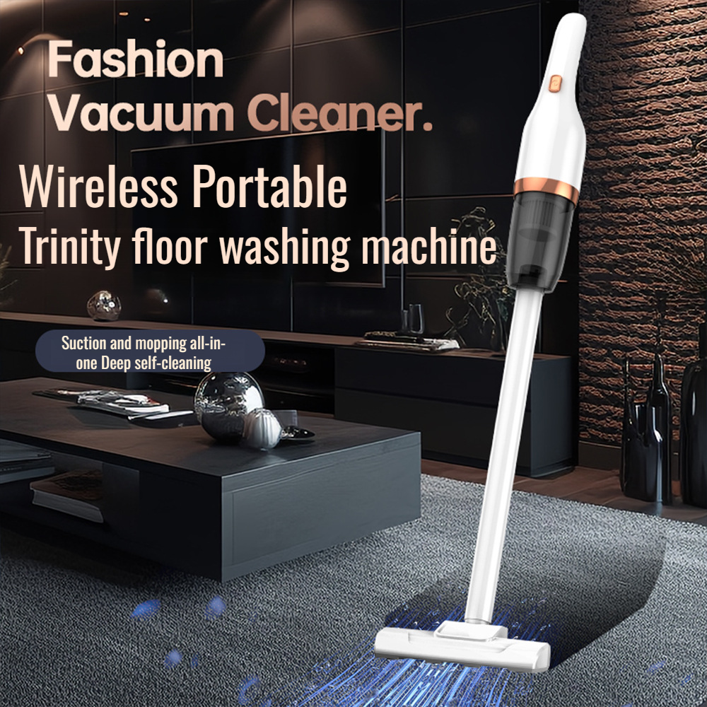 Rechargeable vacuum cleaner cleaning car interior
