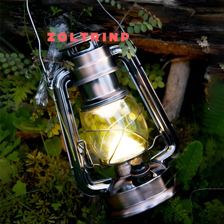 Altmodische tragbare Grubenlampe