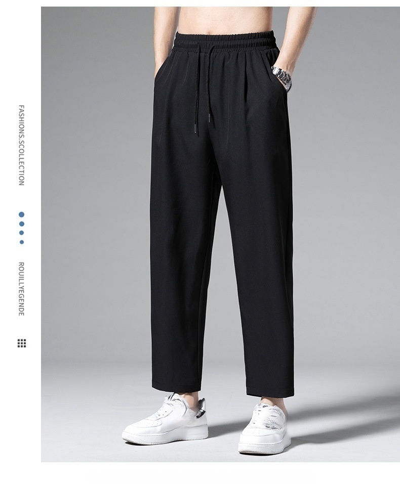 スタイリッシュなドレープ感のあるパンツコーデ例