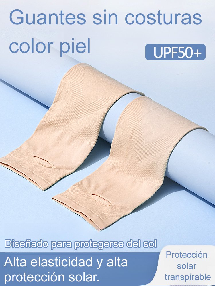 Protector Solar Invisible y Repelente de Mosquitos con Manga de Hielo en Color Piel
