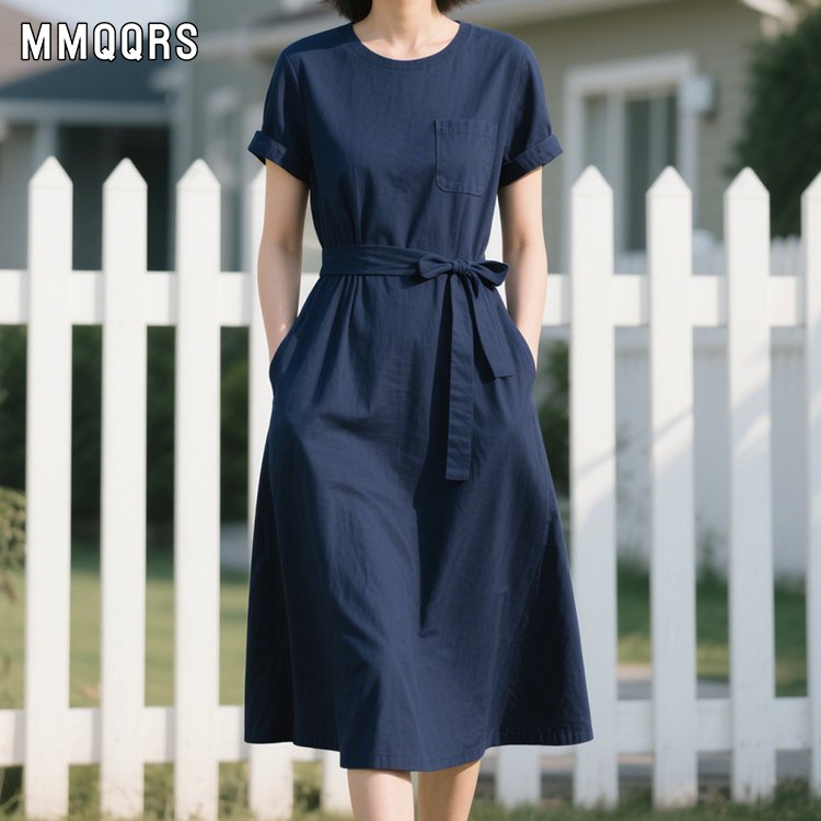 通勤用シンプルカジュアルワンピースです