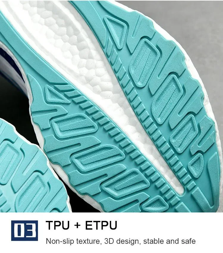 Unisex non-slip soft sole flyknit running shoes