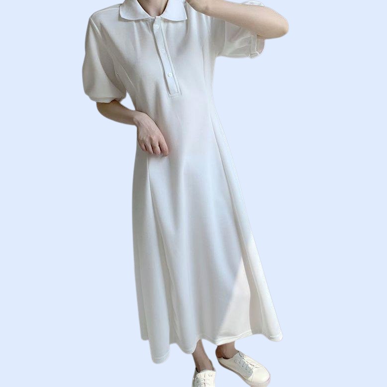 여름 신상 허리 슬림 반팔 원피스