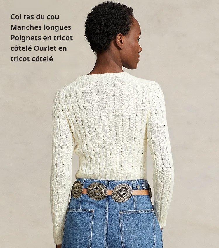 Pull torsadé classique