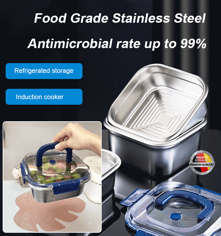 Thickened Stainless Steel Sealed Crisper Box