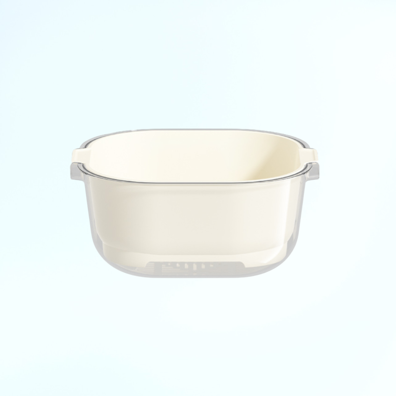 주방용 이중 배수 채반 세척 바구니