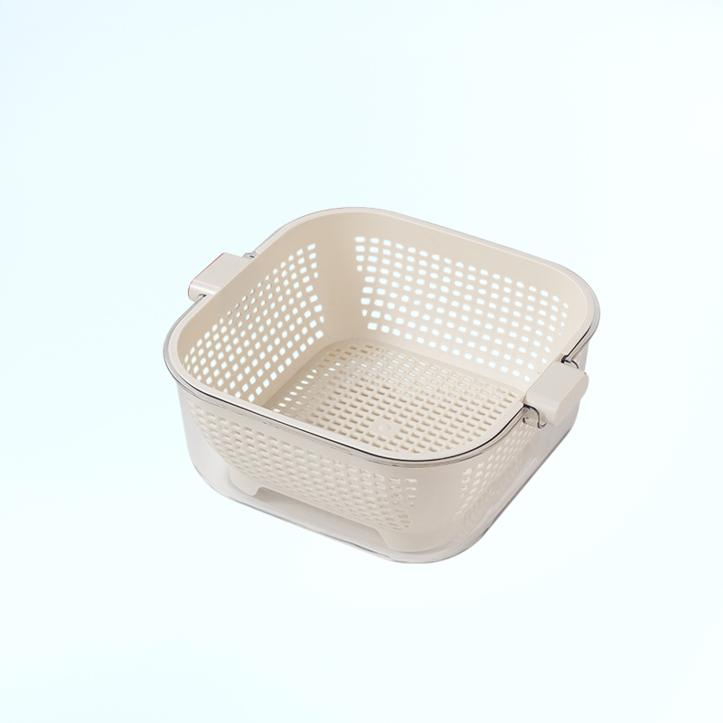 주방용 이중 배수 채반 세척 바구니