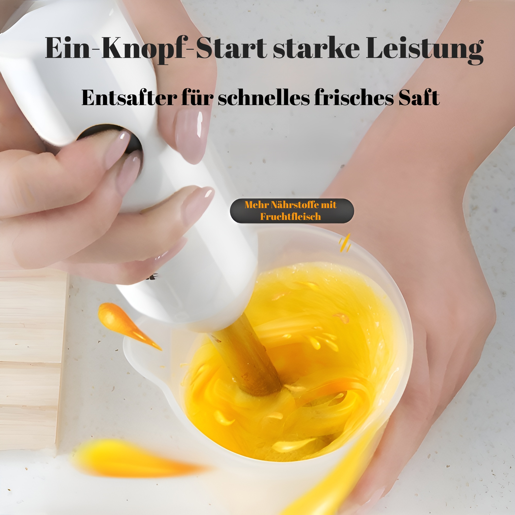 Fleischwolf Funktion der Küchenmaschine im Einsatz