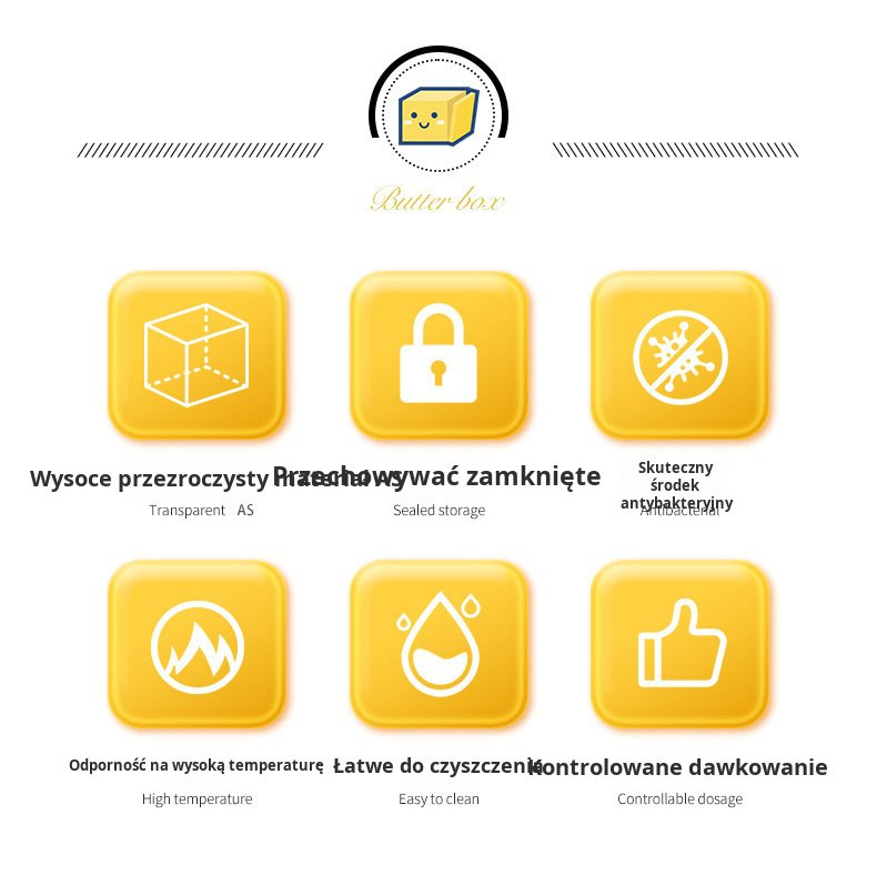 Pojemnik na masło z funkcją krojenia