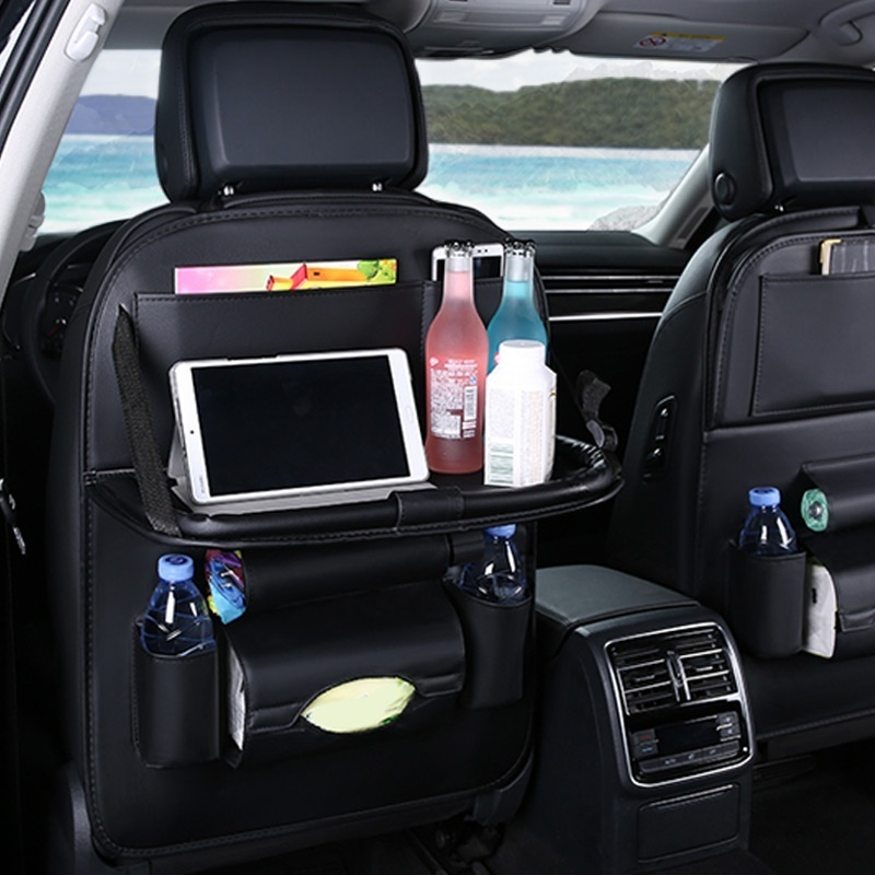 Organisateur de siège de voiture de rangement pliant multifonctionnel, siège arrière de voiture mult