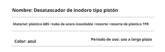 Desatascador de inodoros compatible con la mayoría de baños