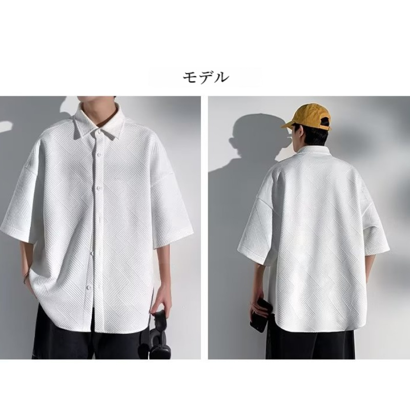 ワッフル半袖 大きいサイズの紳士服 レジャー 大きいサイズ ファッション 普段着