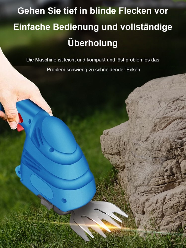 Multifunktionale handgeführte Heckenschere mit Radverlängerung