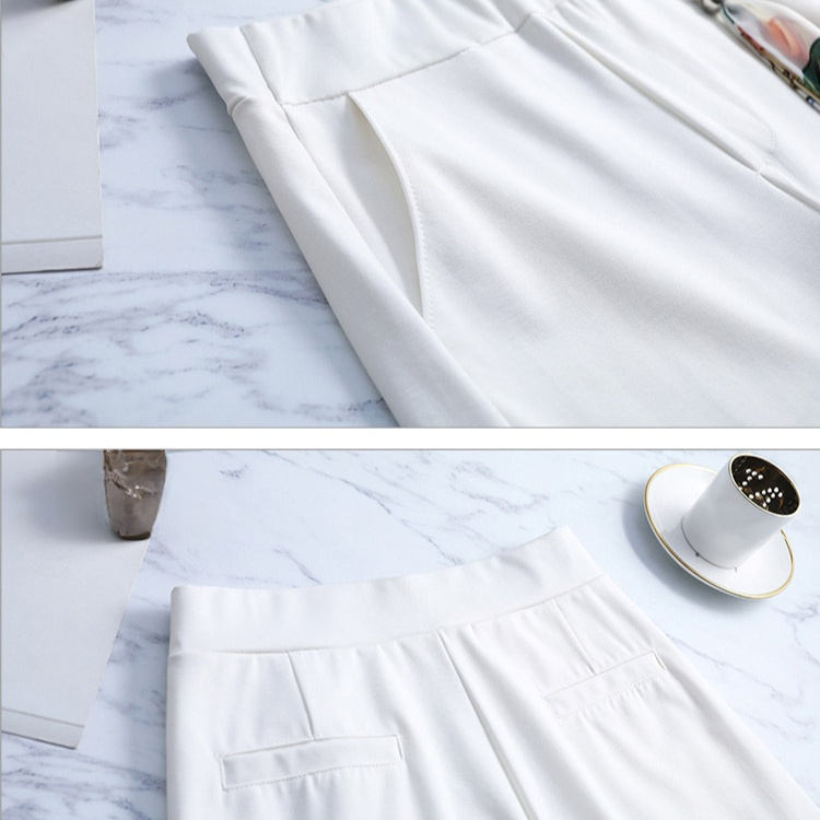 【九分丈ワイドパンツ】美ライン九分丈ワイドパンツ