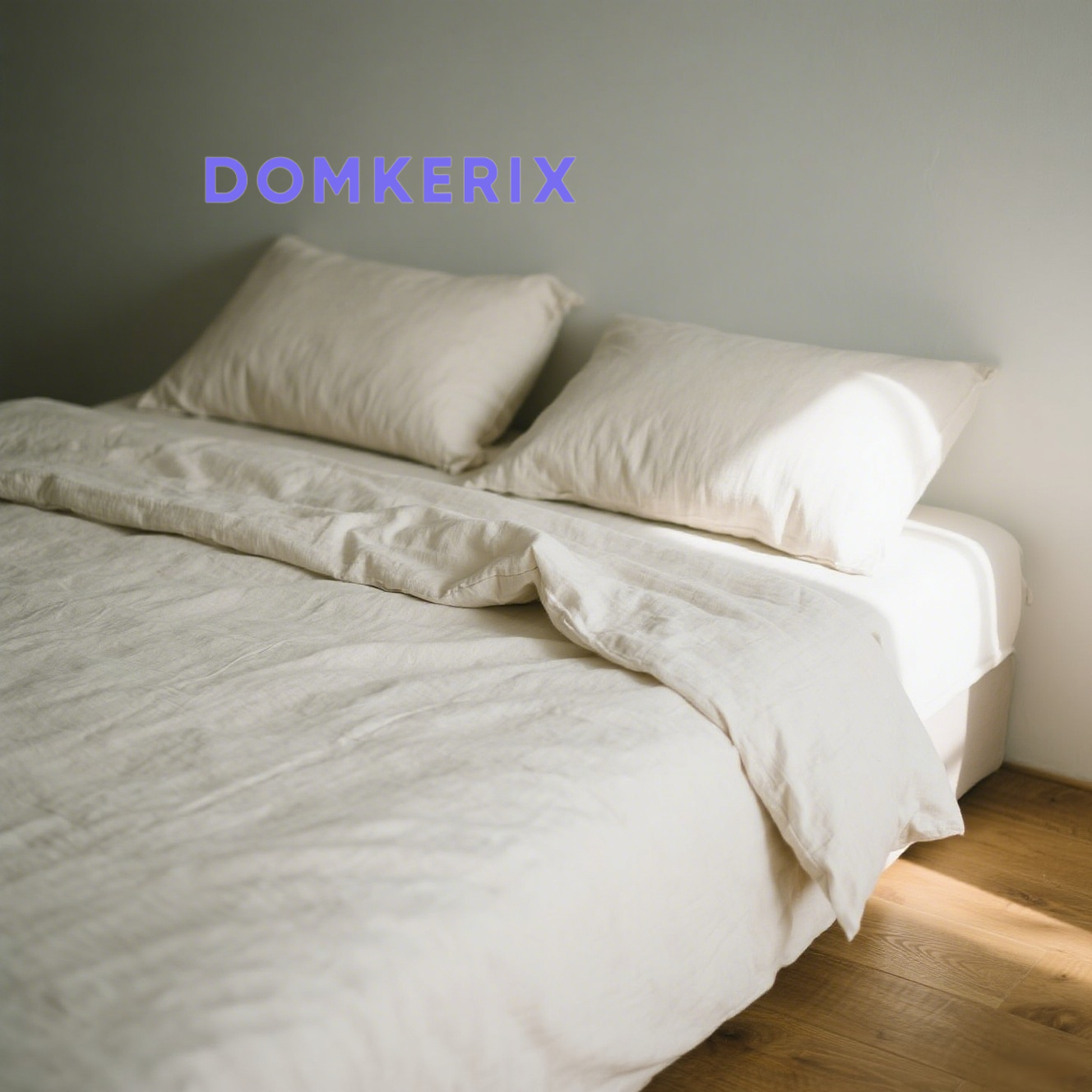 高品質コットンとリネン素材のベッドカバー