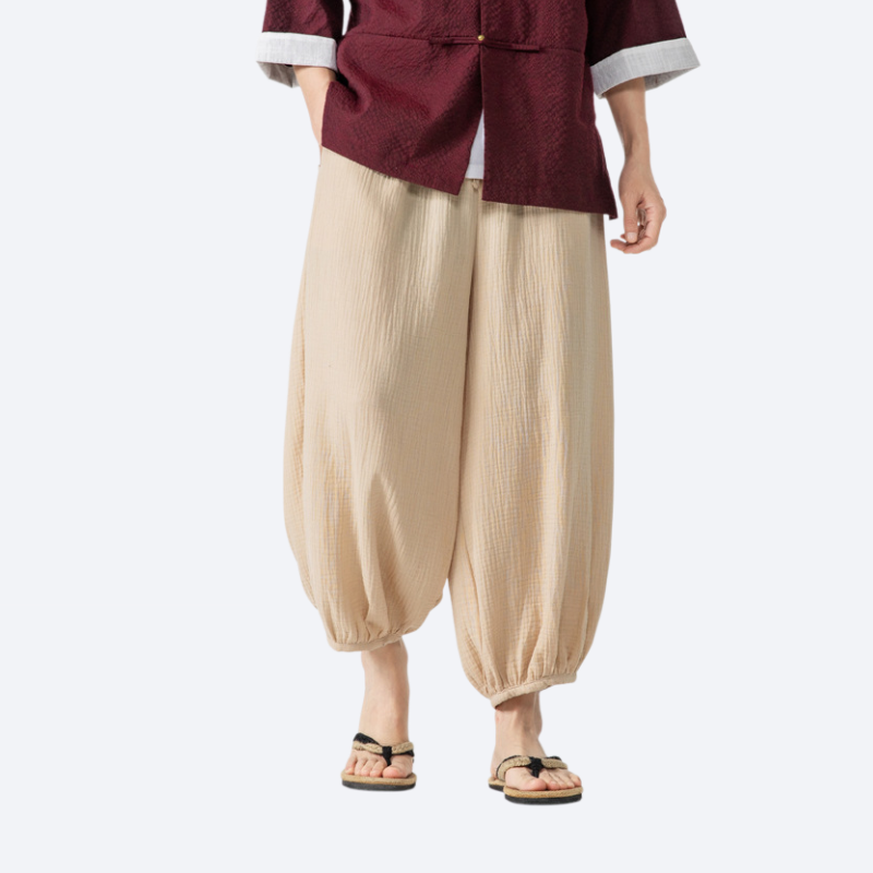 بنطلون واسع الساق فضفاض