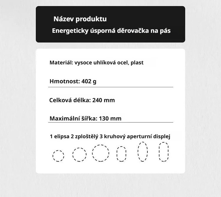 Děrovač na kůži ideální pro opravu pásků a řemínků