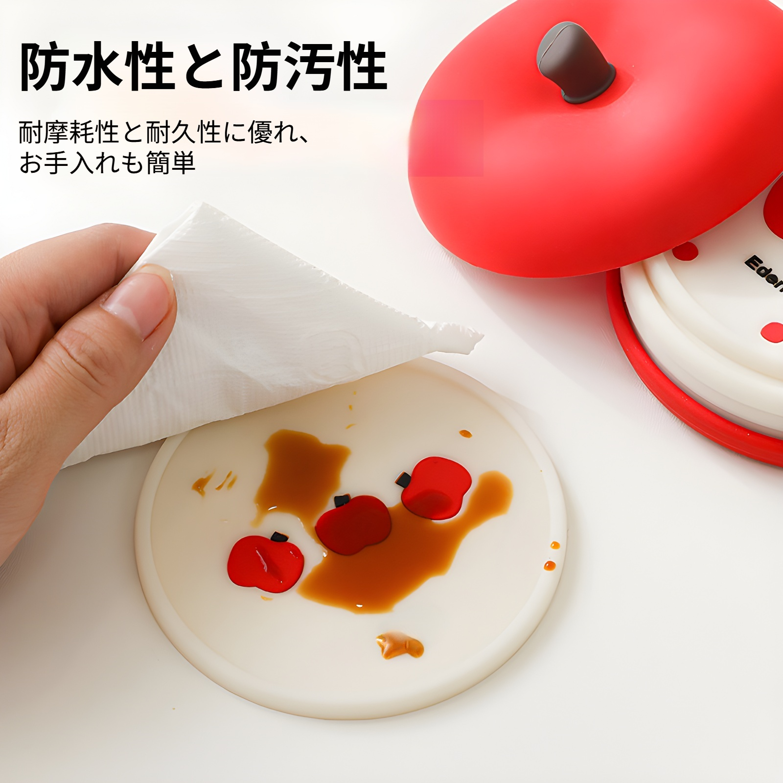 シリコン断熱パッド、プレースマット、ポットマット、コースター、ボウルマット、やけど防止パッド、テーブルマット、耐熱マット、ディナープレートマット、キャセロールマット