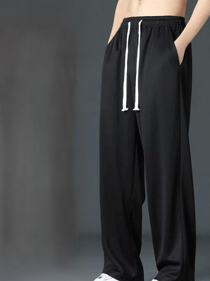 드레이프 통기성 남성 접촉냉감 캐주얼 팬츠