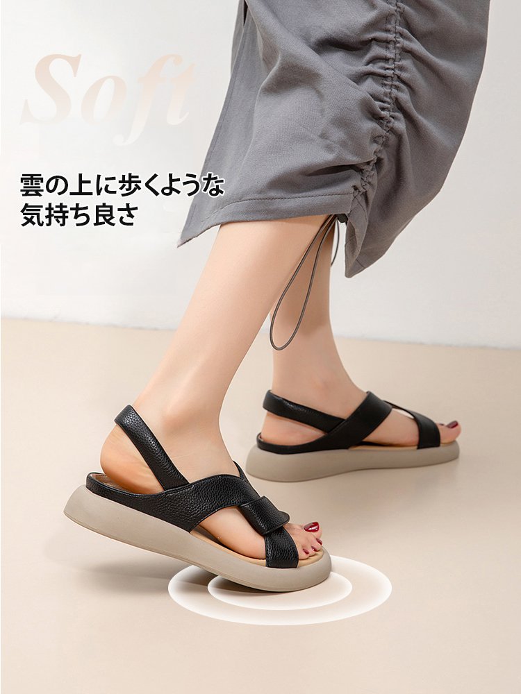 着脱簡単のレトロなサンダル