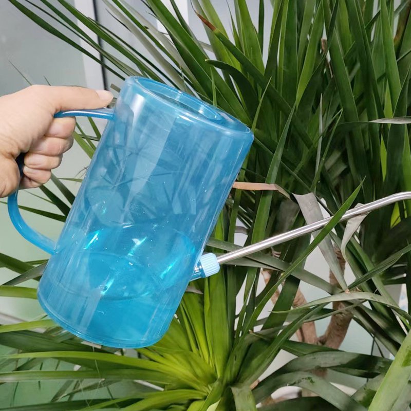 ステンレススチール製ロング口水やりケトル