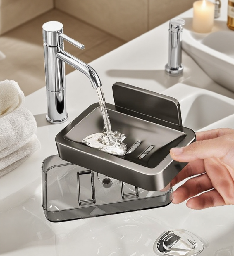 주방에서 사용 가능한 벽걸이 수납함