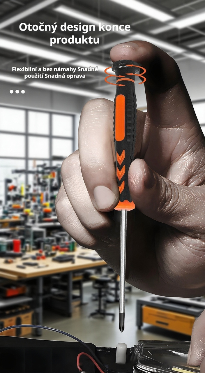 Precizní hvězdicový šroubovák s ergonomickou rukojetí