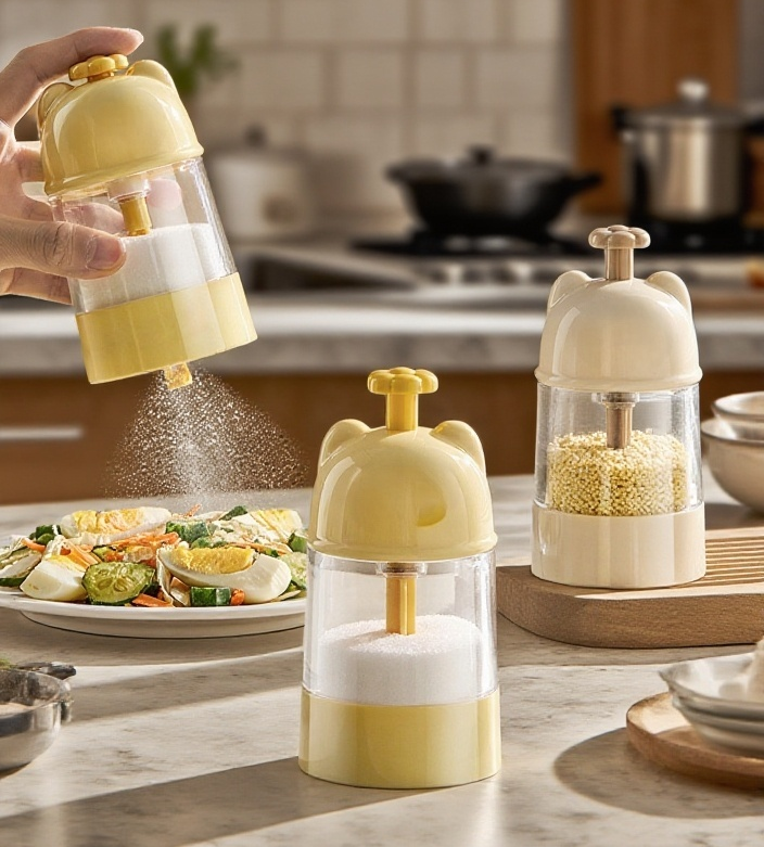 방습 밀봉 벨트 손잡이 유리 조미통 전체 이미지