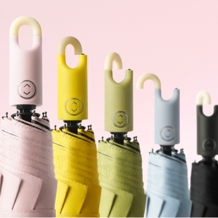 ร่มพับสามตอนอัตโนมัติสำหรับธุรกิจ กันแดด กันฝน กันแดด ใช้ได้ 2 แบบ