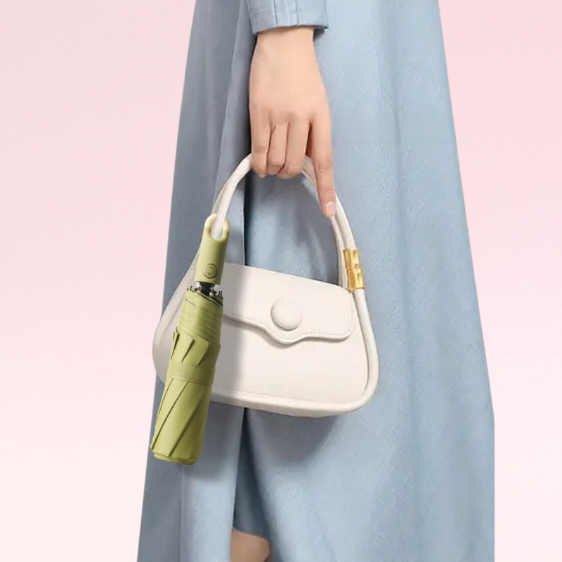 ร่มพับสามตอนอัตโนมัติสำหรับธุรกิจ กันแดด กันฝน กันแดด ใช้ได้ 2 แบบ