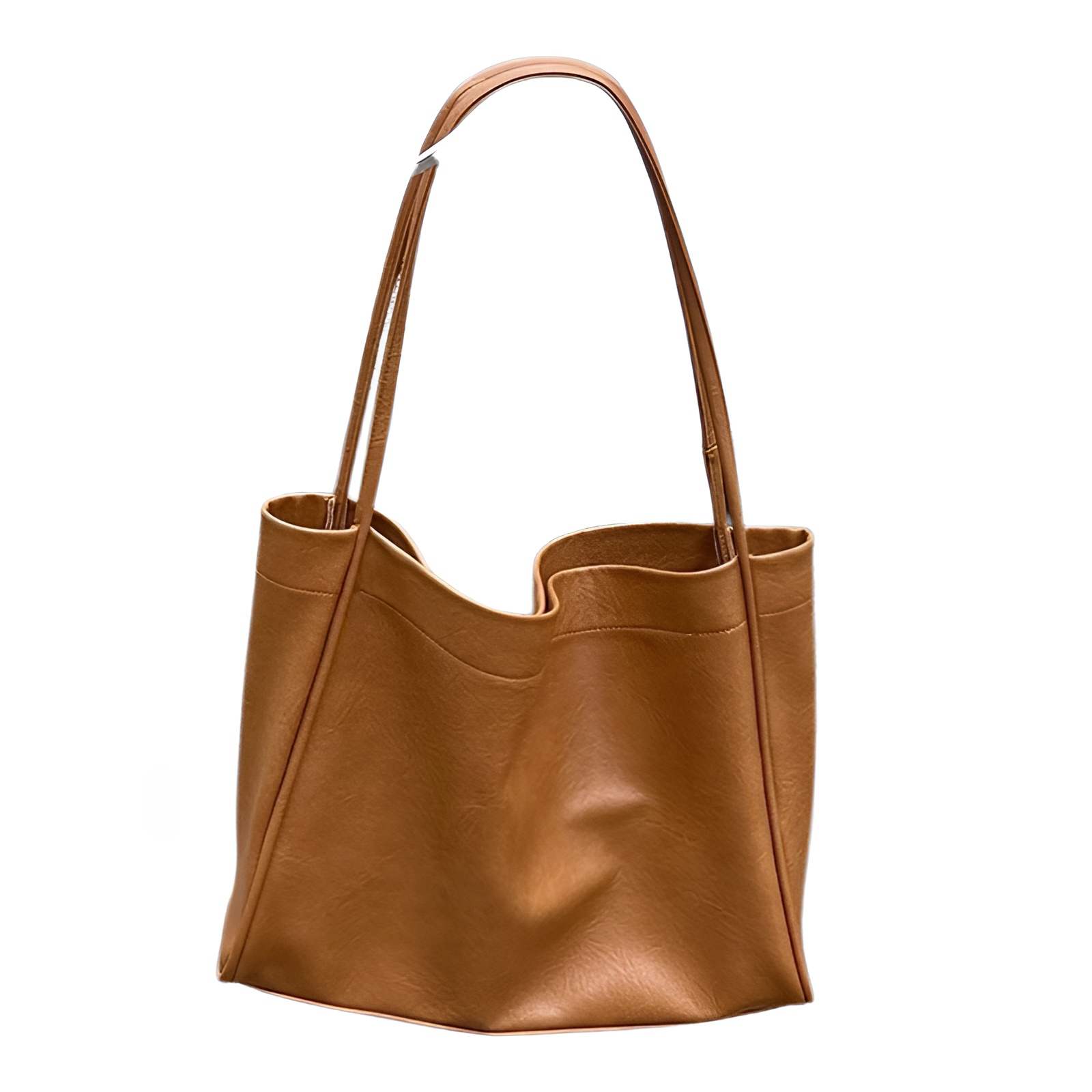 レトロ大容量ショルダーバッグ