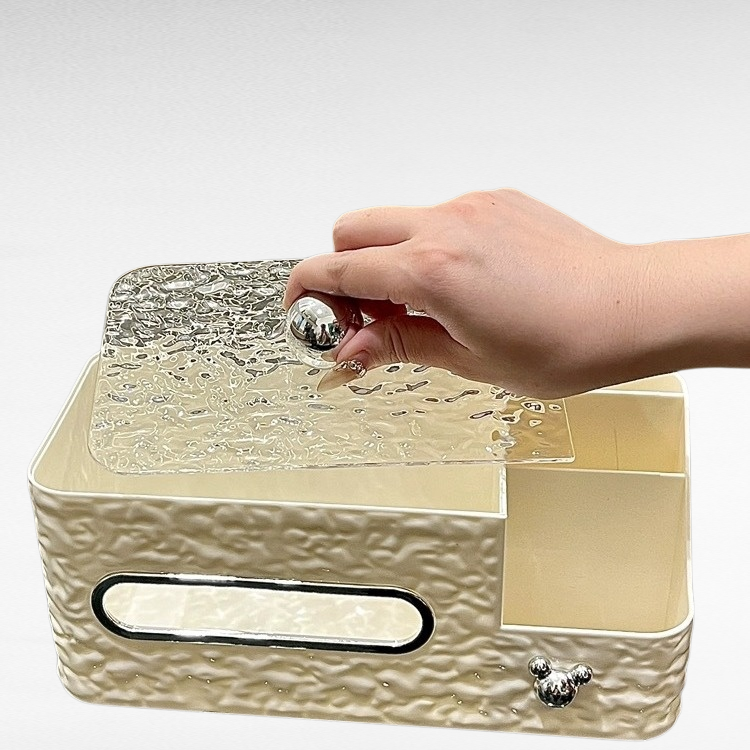 Abs material Tidy box storage box Practicality Large caliber paper dispenser Smooth draw Light luxur