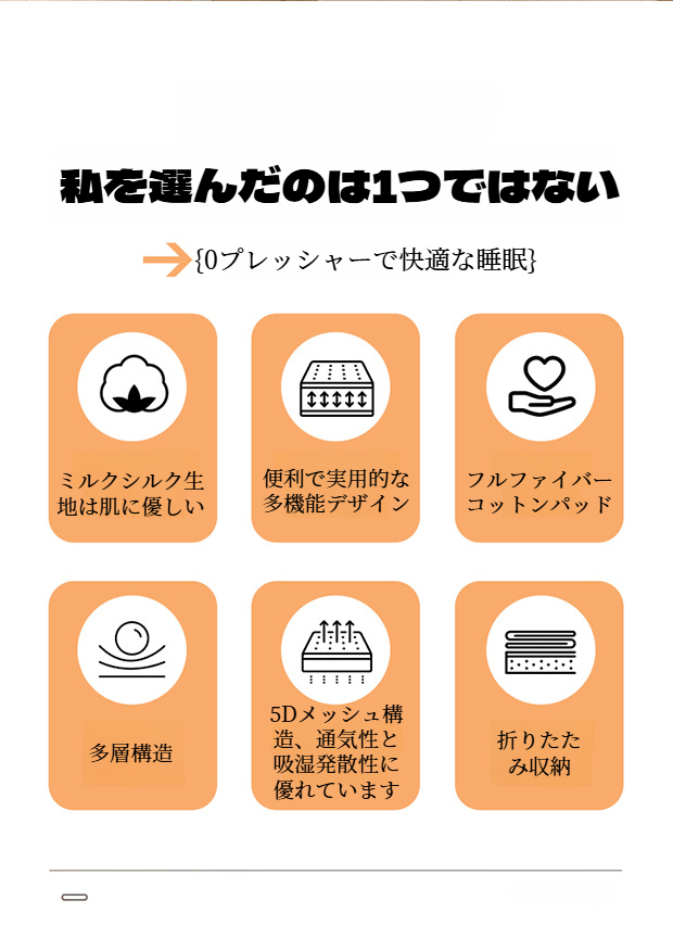 厚手折りたたみマットレスの全体画像