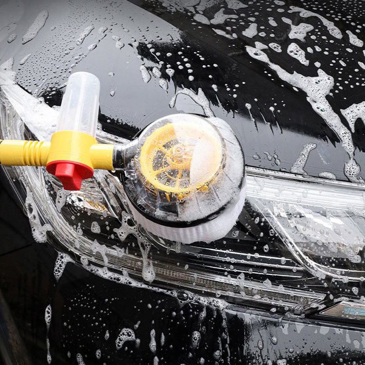 【Integriertes Waschen, Spülen und Bürsten 】Automatisch rotierendes Autowaschanlagen-Set