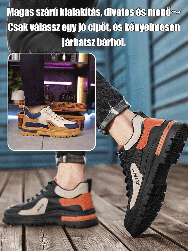 Csúszásgátló kopásálló lélegző sportcipő férfiaknak