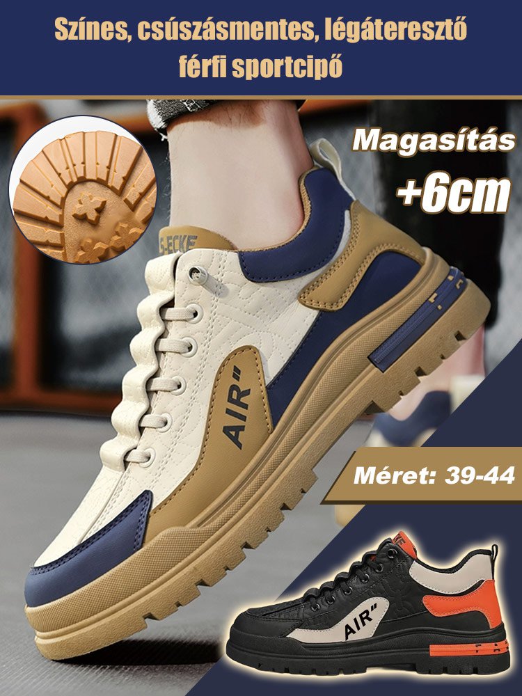 Csúszásgátló kopásálló lélegző sportcipő férfiaknak