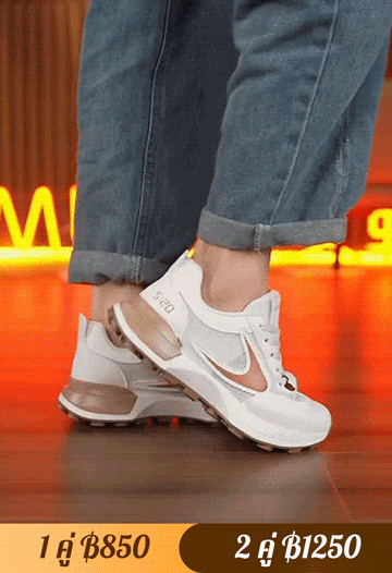 รองเท้ากีฬาผู้หญิงลำลอง แมตช์ง่าย ระบายอากาศได้ดี 